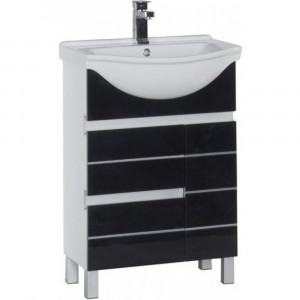 Тумба с раковиной Aquanet Доминика 60 черный